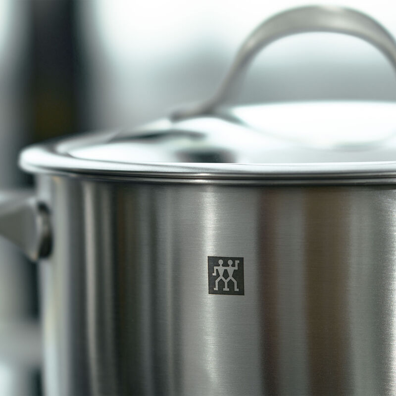 Essence gryde- og kasserollesæt, 4 dele + 3 låg, rustfrit stål