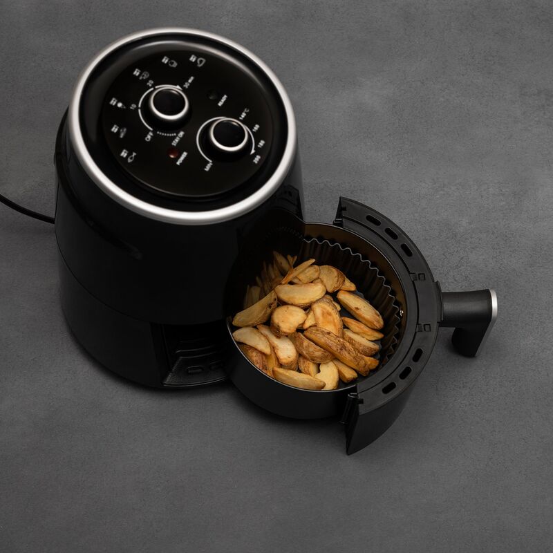 Silikoneform til airfryer 21,5x17,5 cm, sort