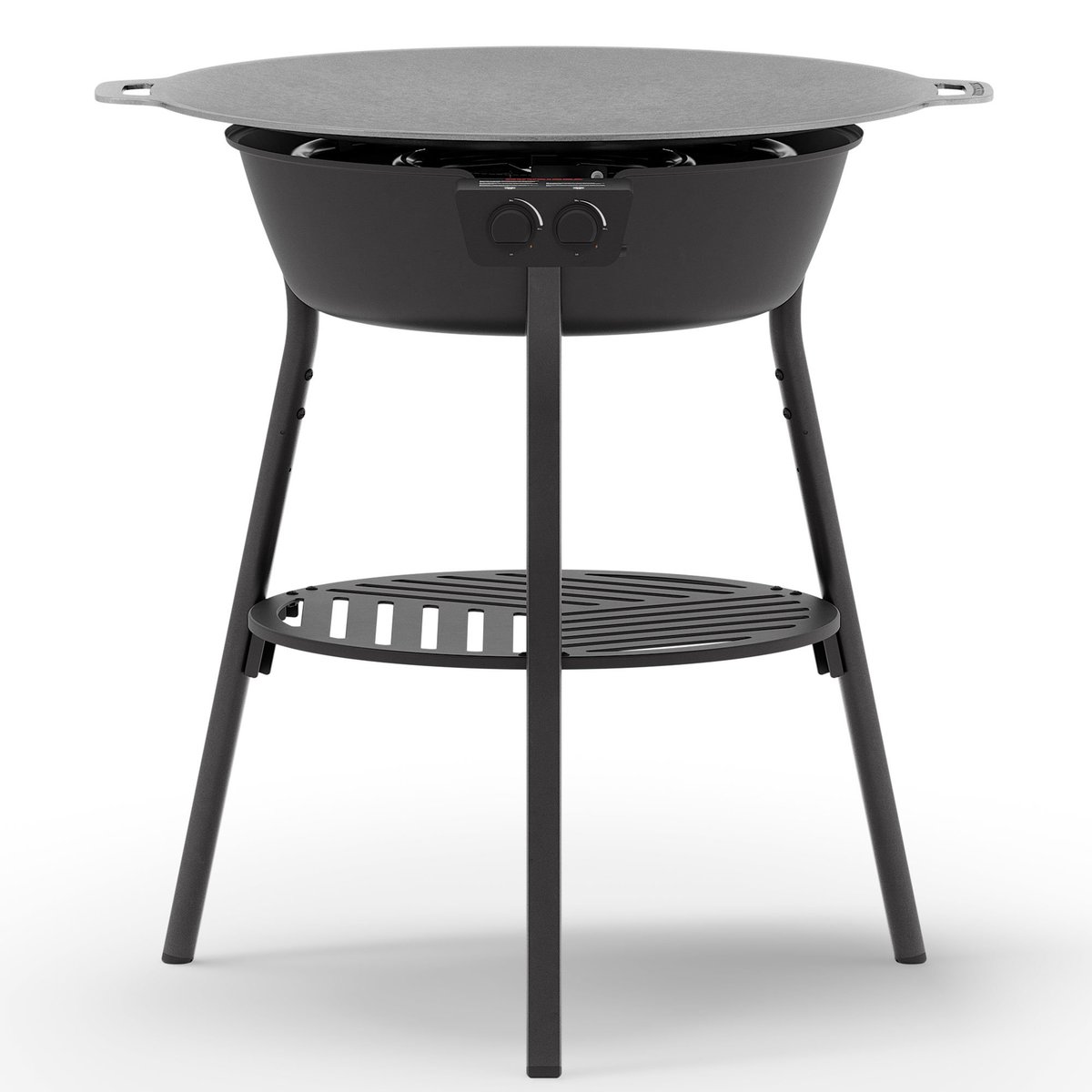 Paistotasosetti kaasupolttimella LL 78 cm, musta