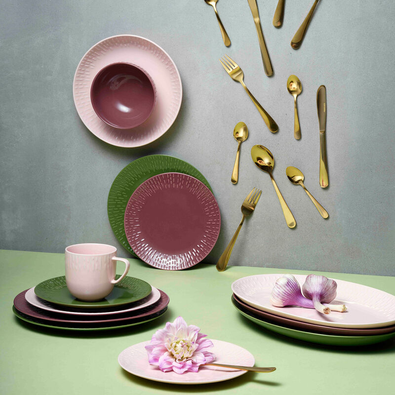 Confetti middagstallerken 27,5 cm, bordeaux