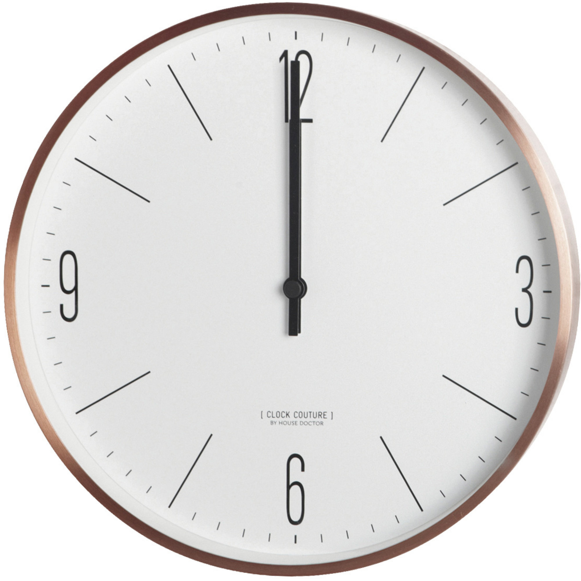 Väggklocka Clock Couture Guld/Vit