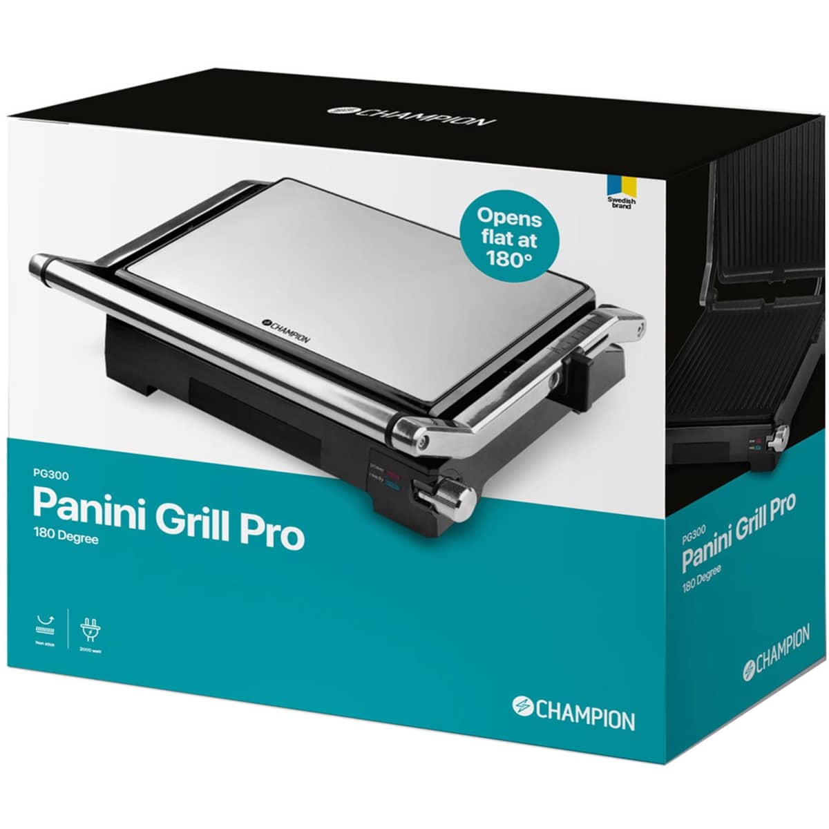 Pro paninigrill 2-in-1 med PG300 bordgrill