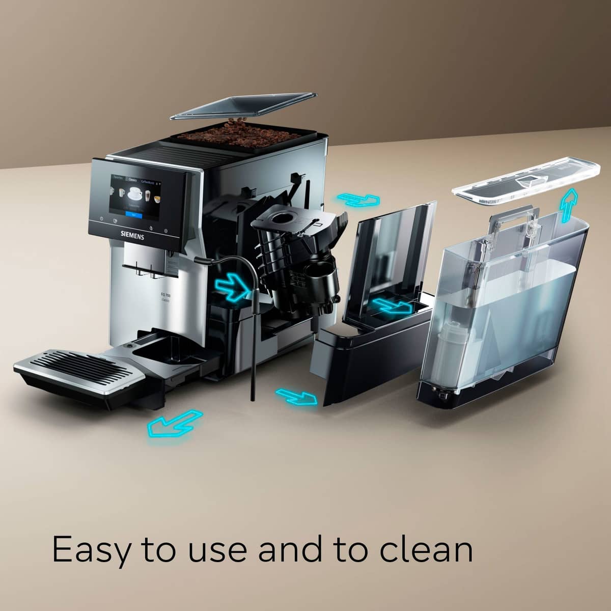 EQ700 Classic Morgondis helautomatisk kaffemaskin 2,4 liter