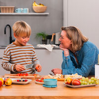 Junior kokkekniv 10 cm, grønn