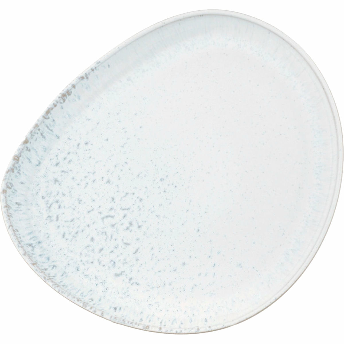 Kiln fad, 30 cm, hvid/grå