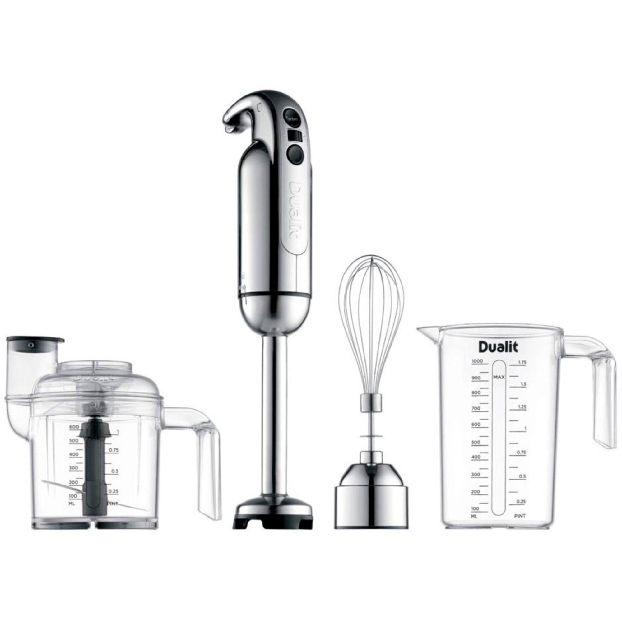 New Edition Stavmixer med Tillbehörspaket High Gloss Krom