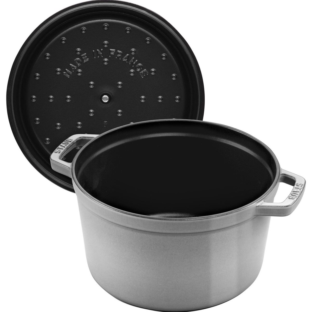 La Cocotte støpejernsgryte 4,8 liter, grå