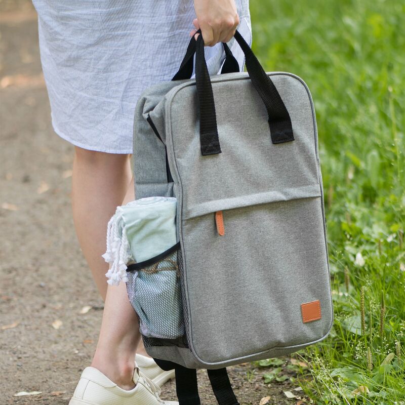 Kølerygsæk 21,5 liter, grå