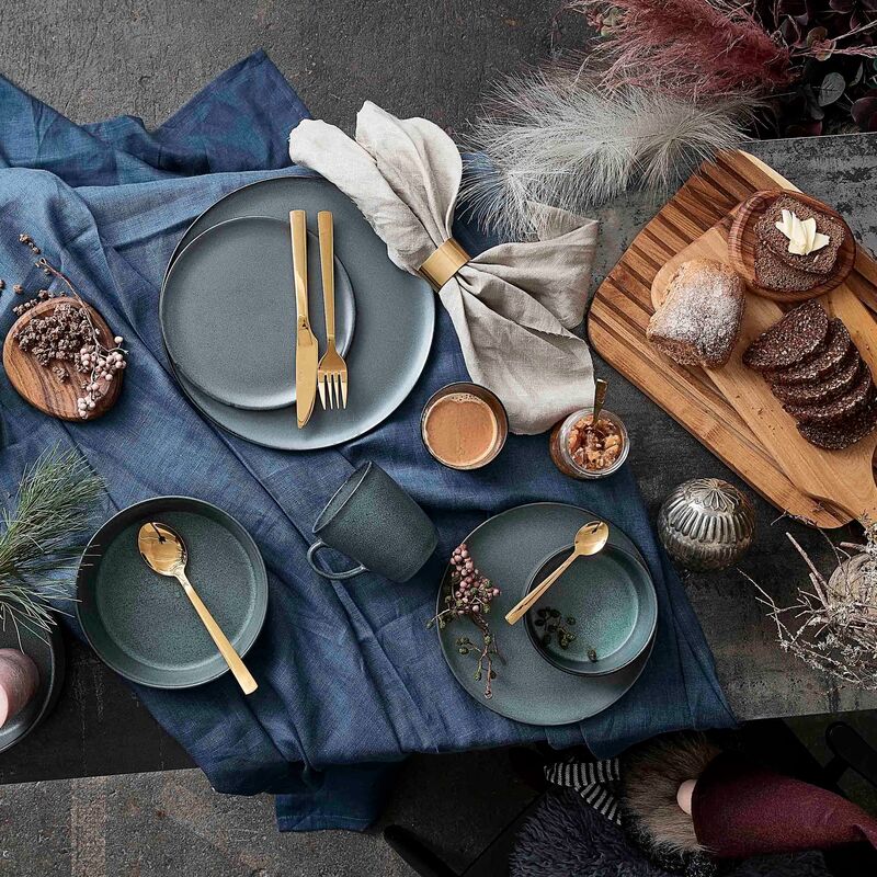 Raw ruokailuvälinesarja 60 osaa, kulta