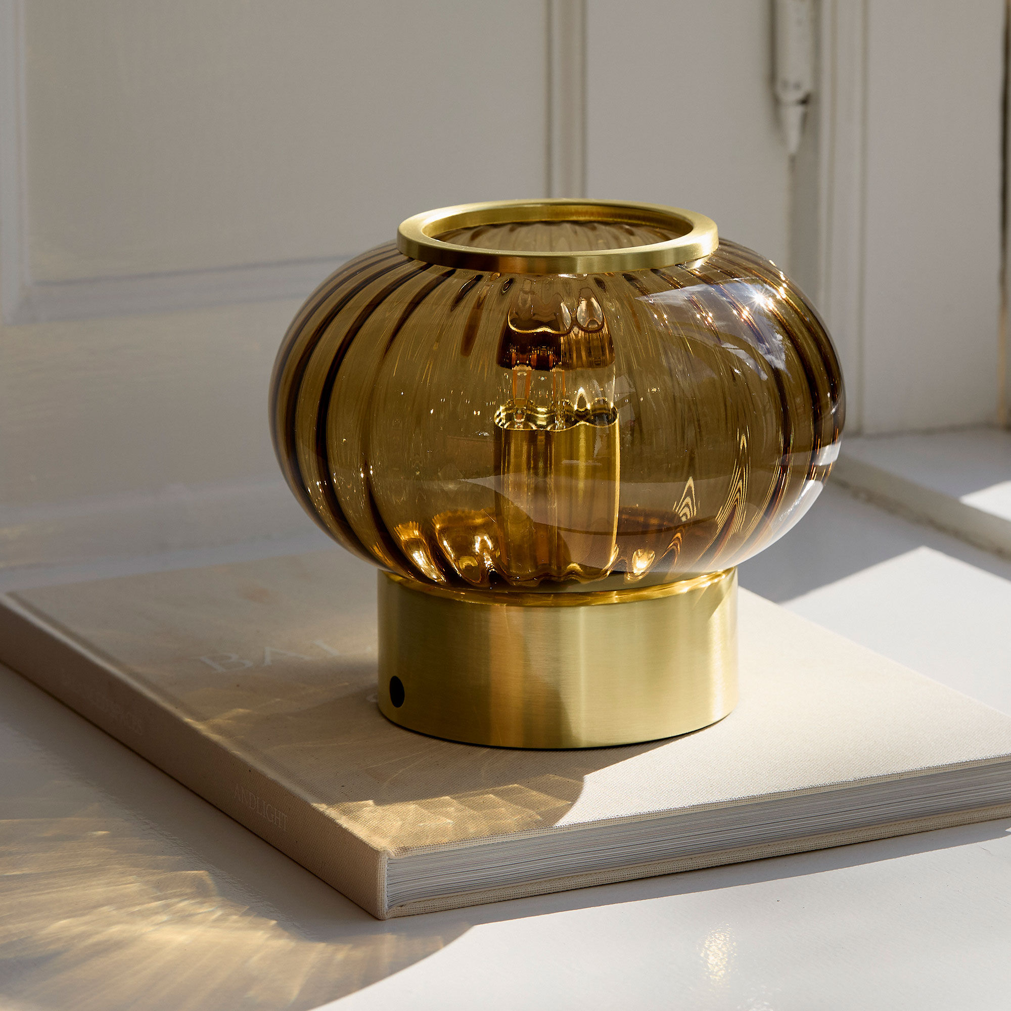 Urc bærbar bordlampe 19 cm, amber