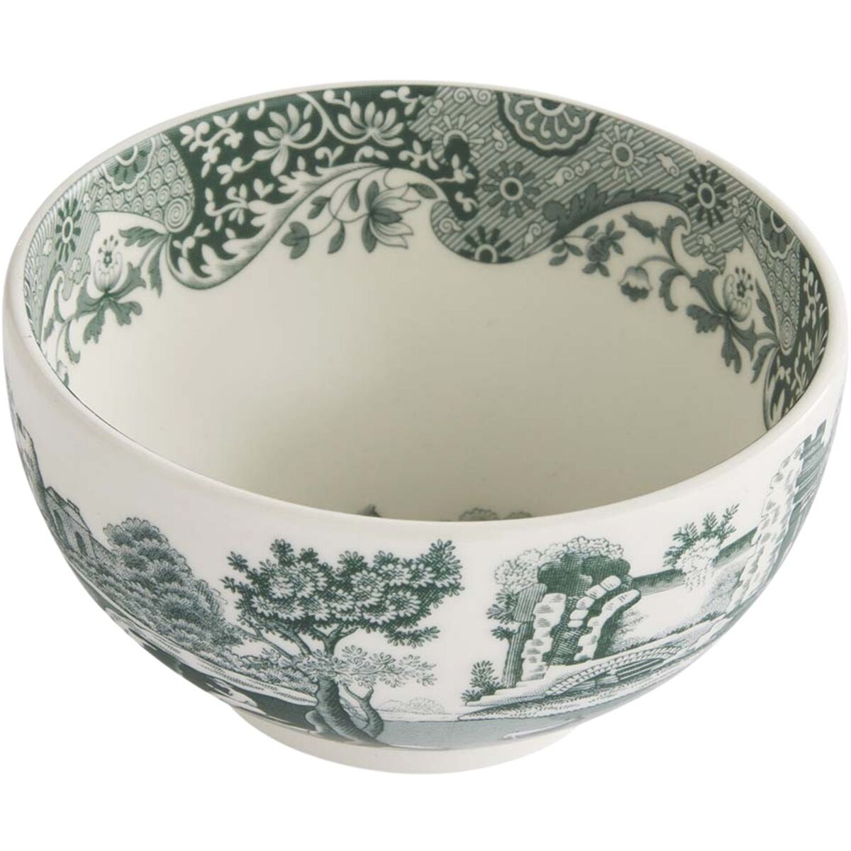 Heritage Green Italian skål 11 cm, grønn/hvit