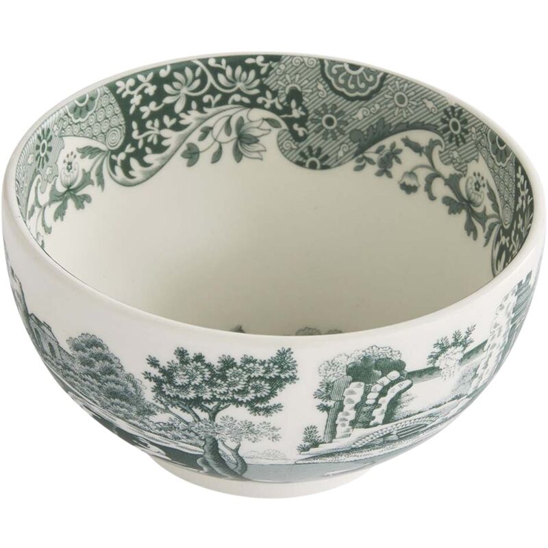 Heritage Green Italian skål 11 cm, grön/vit