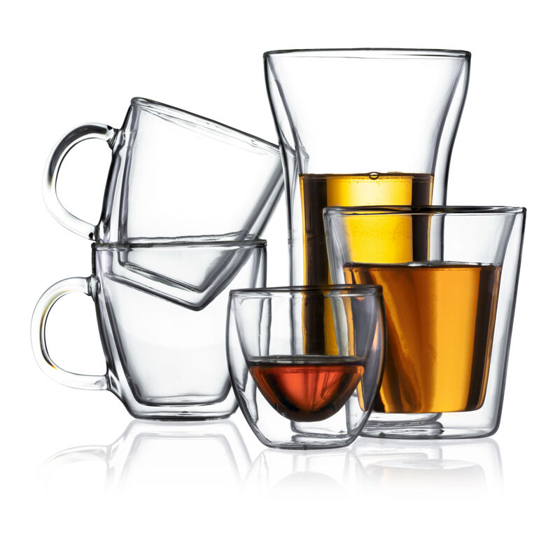 Canteen Dubbelväggigt Glas Medium 6 pack