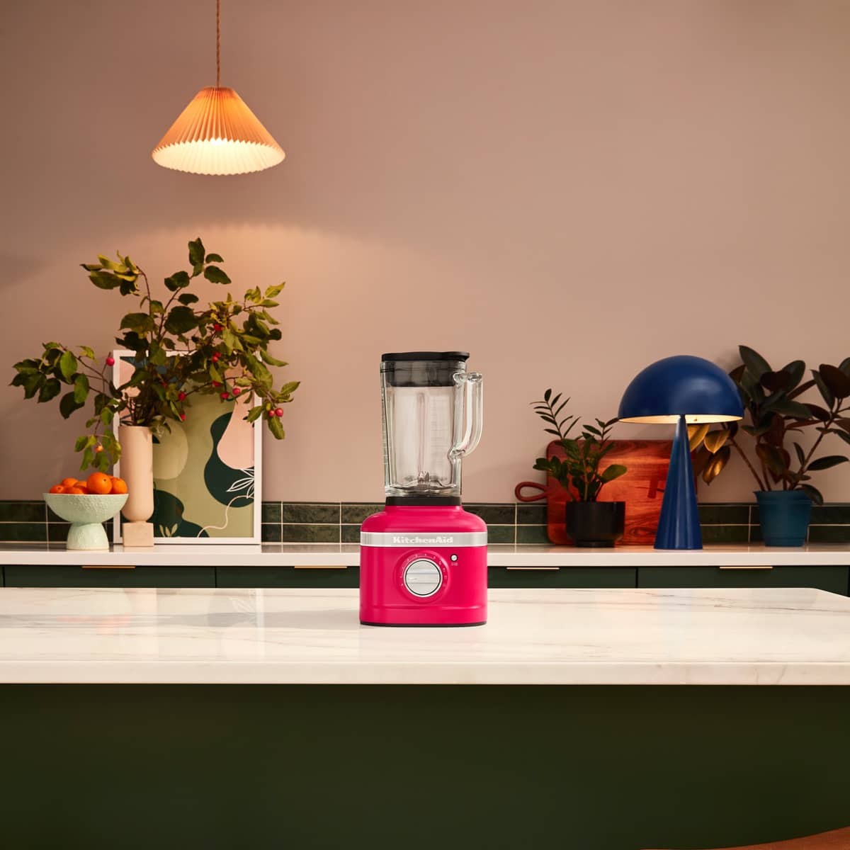 Artisan K400 blender, hibiscus
