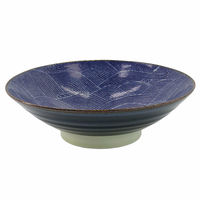 Seigaiha Blue skål 24,5 cm