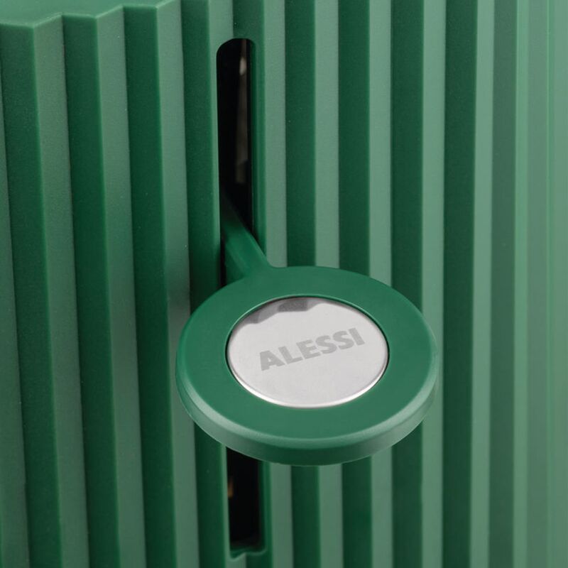 Plissé brödrost 2 skivor, grön