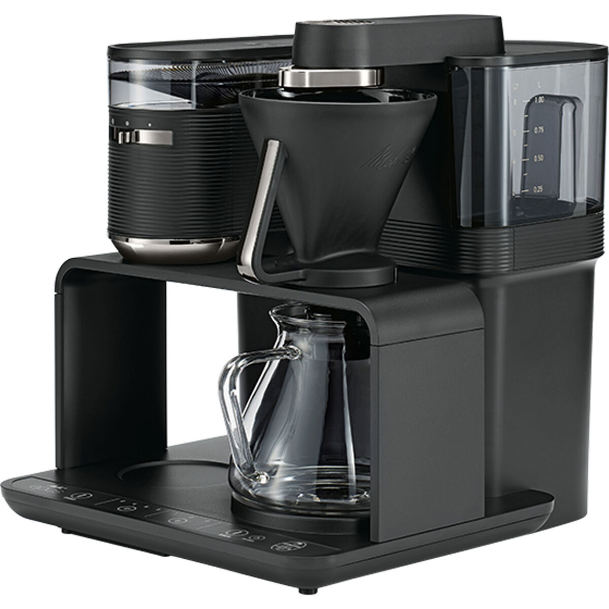Melitta Epos Kaffebryggare, svart/krom