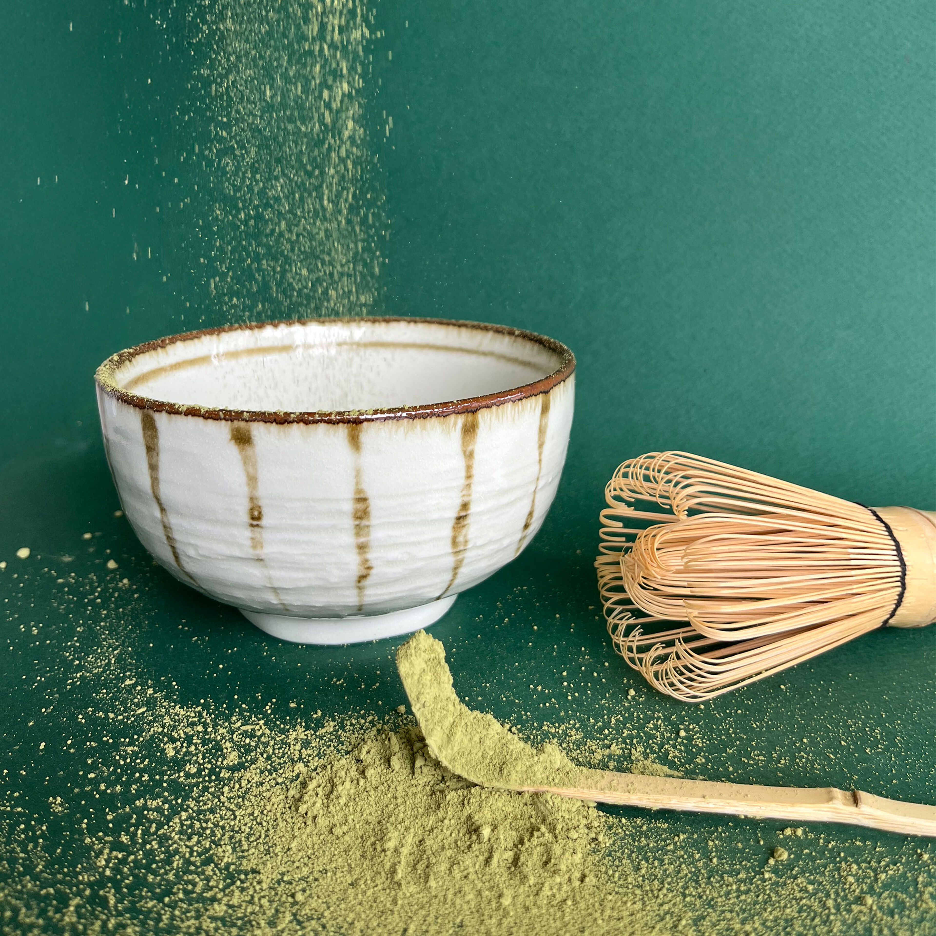 La Via Del Te Matcha tekop, grøn/hvid