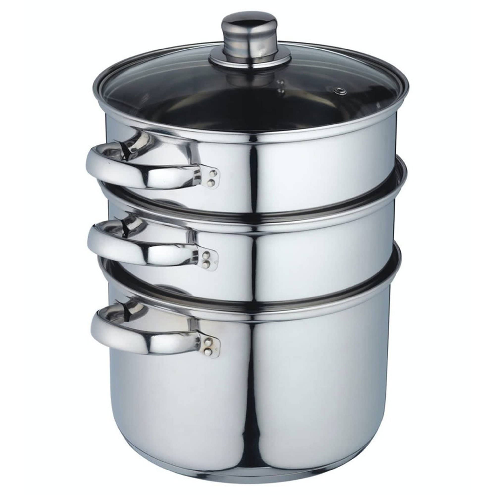 Three Tier Dampkoker 22 cm, 3 lag