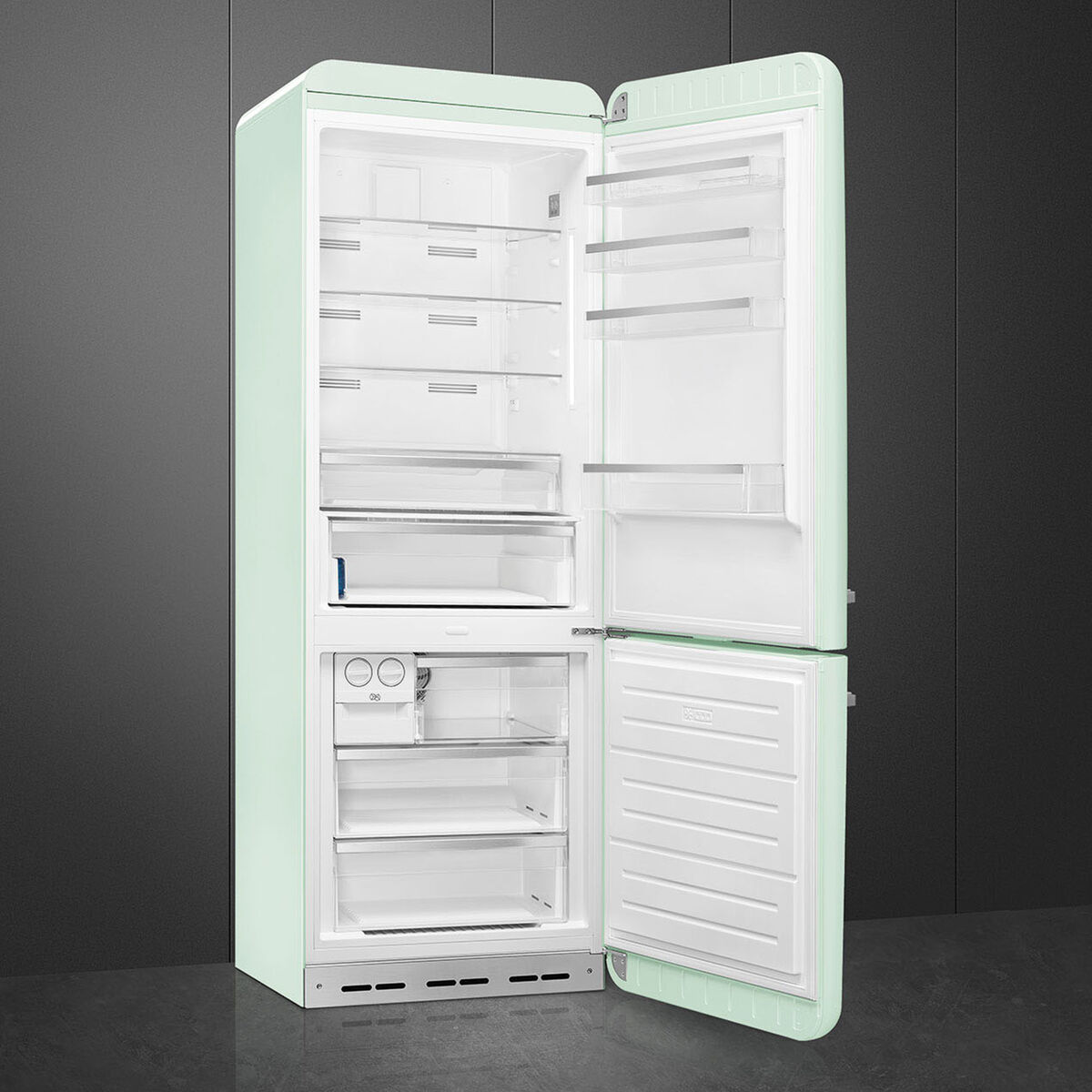 Smeg FAB38RPG6 högerhängd kyl/frys 70 cm, pastellgrön