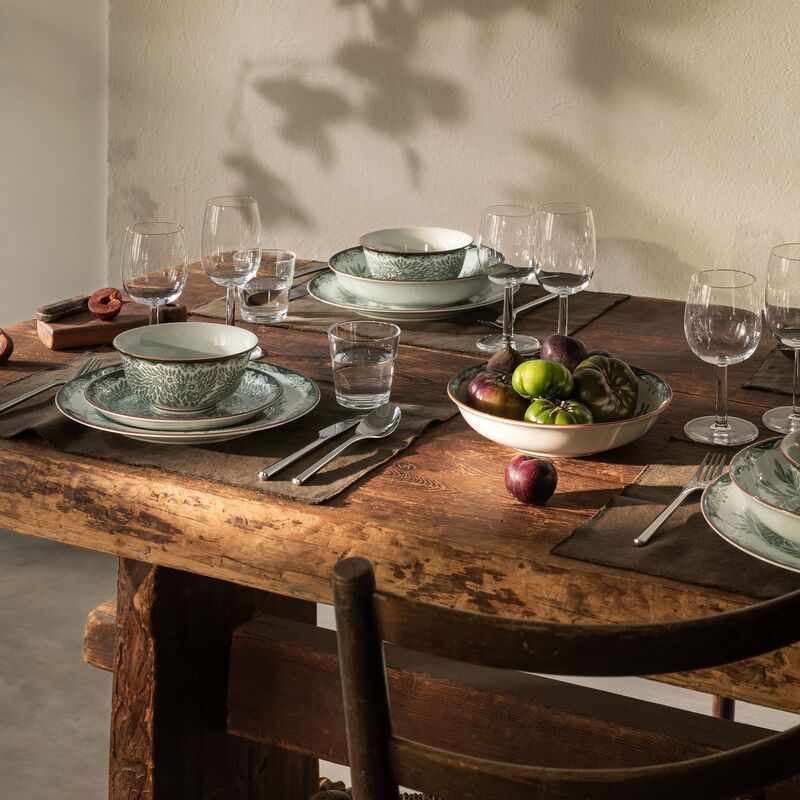 Ostindia Floris lautanen 20 cm, vihreä