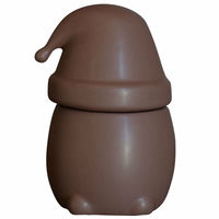 Eating Santa Large skål, 19 cm, maroon
