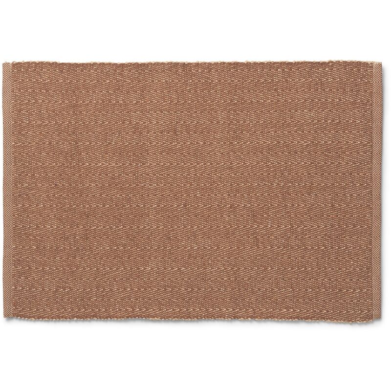 Herringbone bordstablett, brun