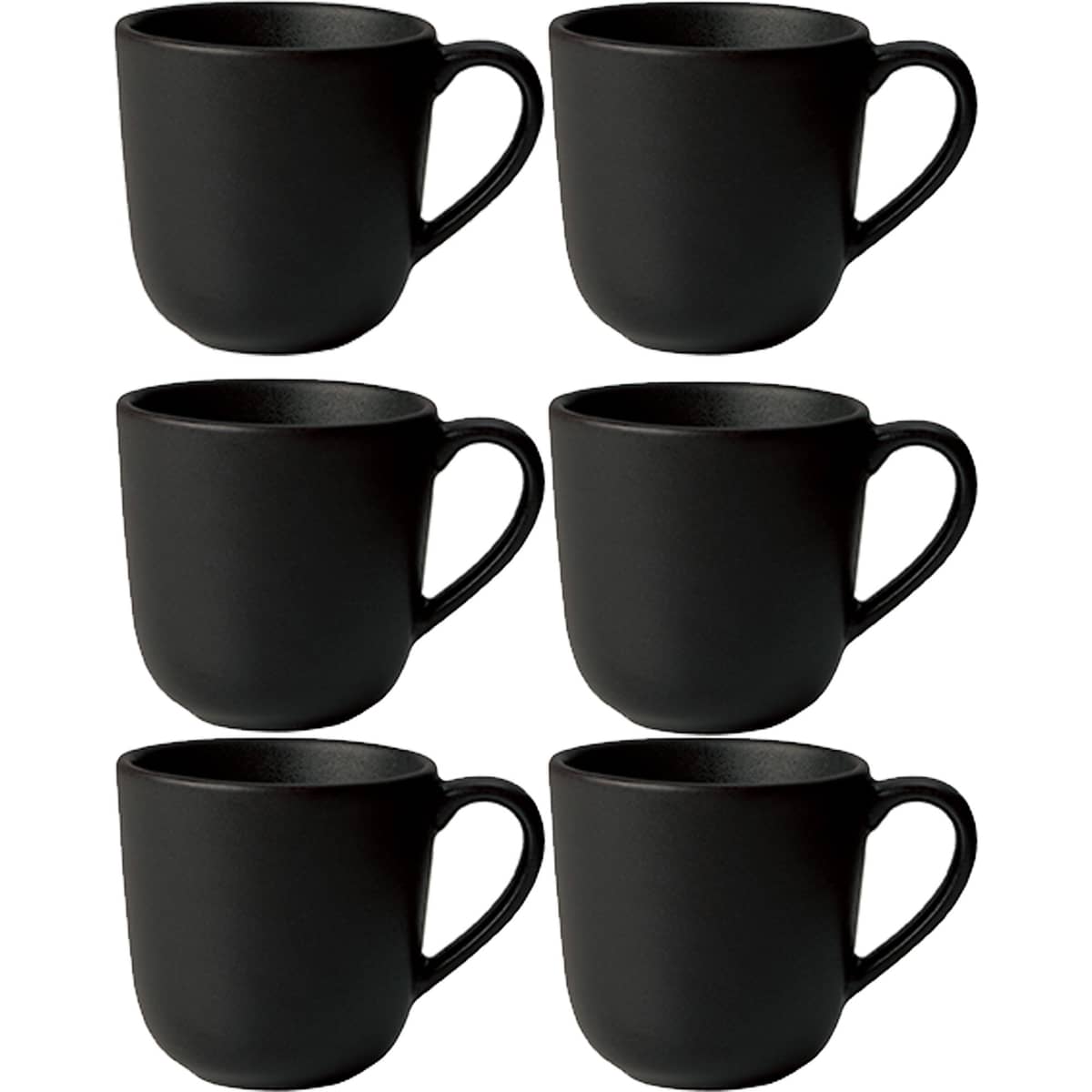 RAW kaffekopp 20 cl 6-pack, titanium black
