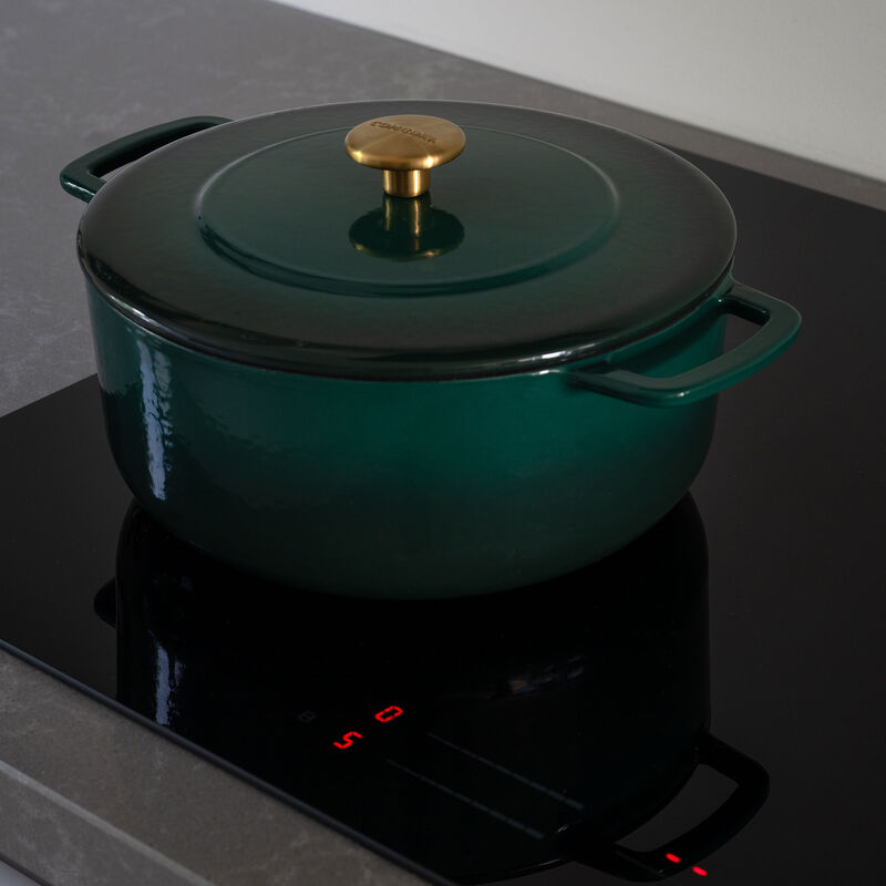 Combekk Støpejernsgryte med lokk 24 cm / 3,8 liter, grønn