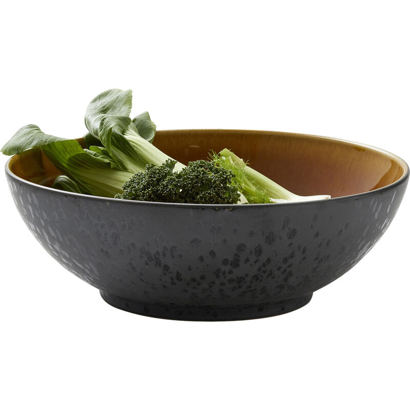 Salladsskål Svart Amber