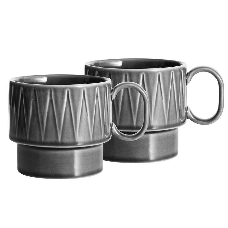 Coffee & More teemuki 2 kpl, harmaa