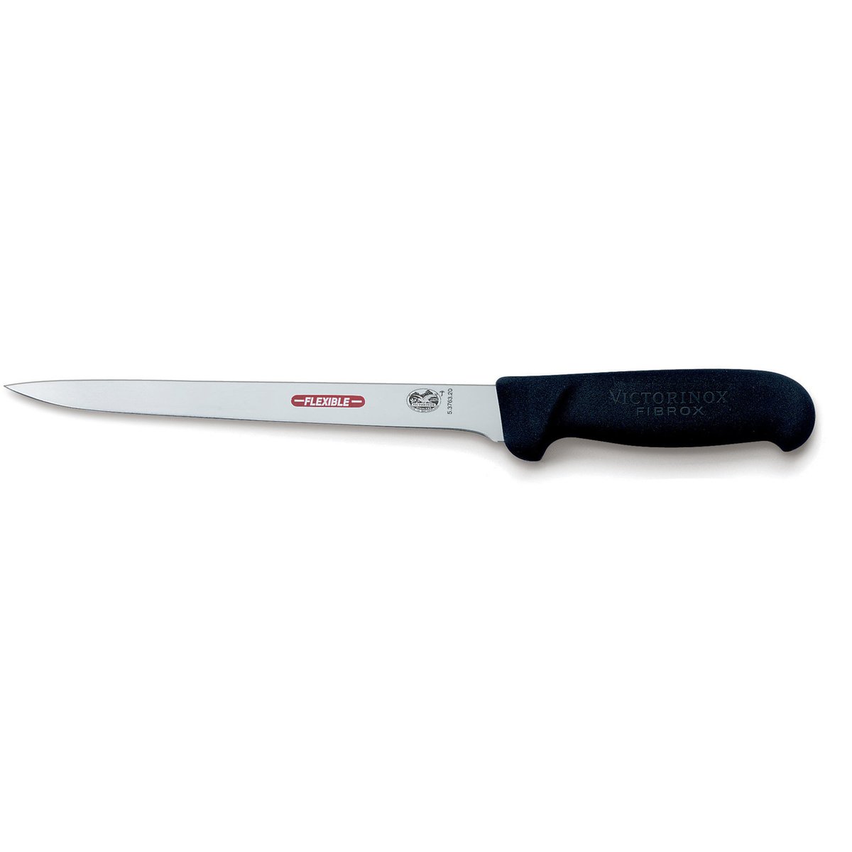 Fleksibel filetkniv med fibrox-skæfte, 20 cm.