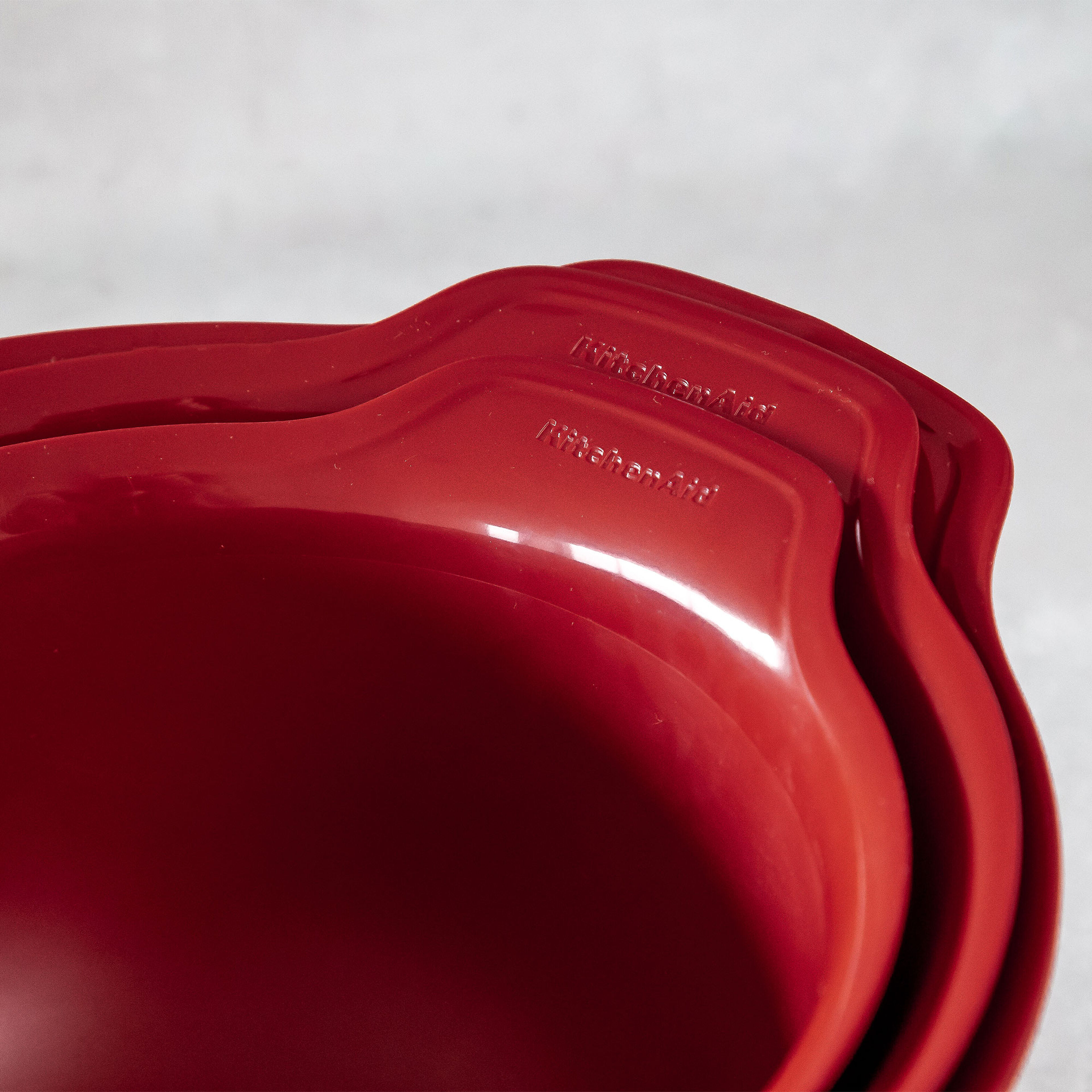 KitchenAid Blandskålar Empire Red 3St