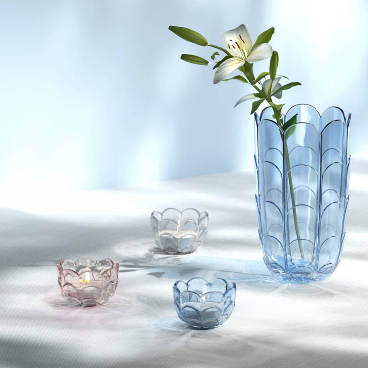 Lily ljuslykta 7 cm, clear