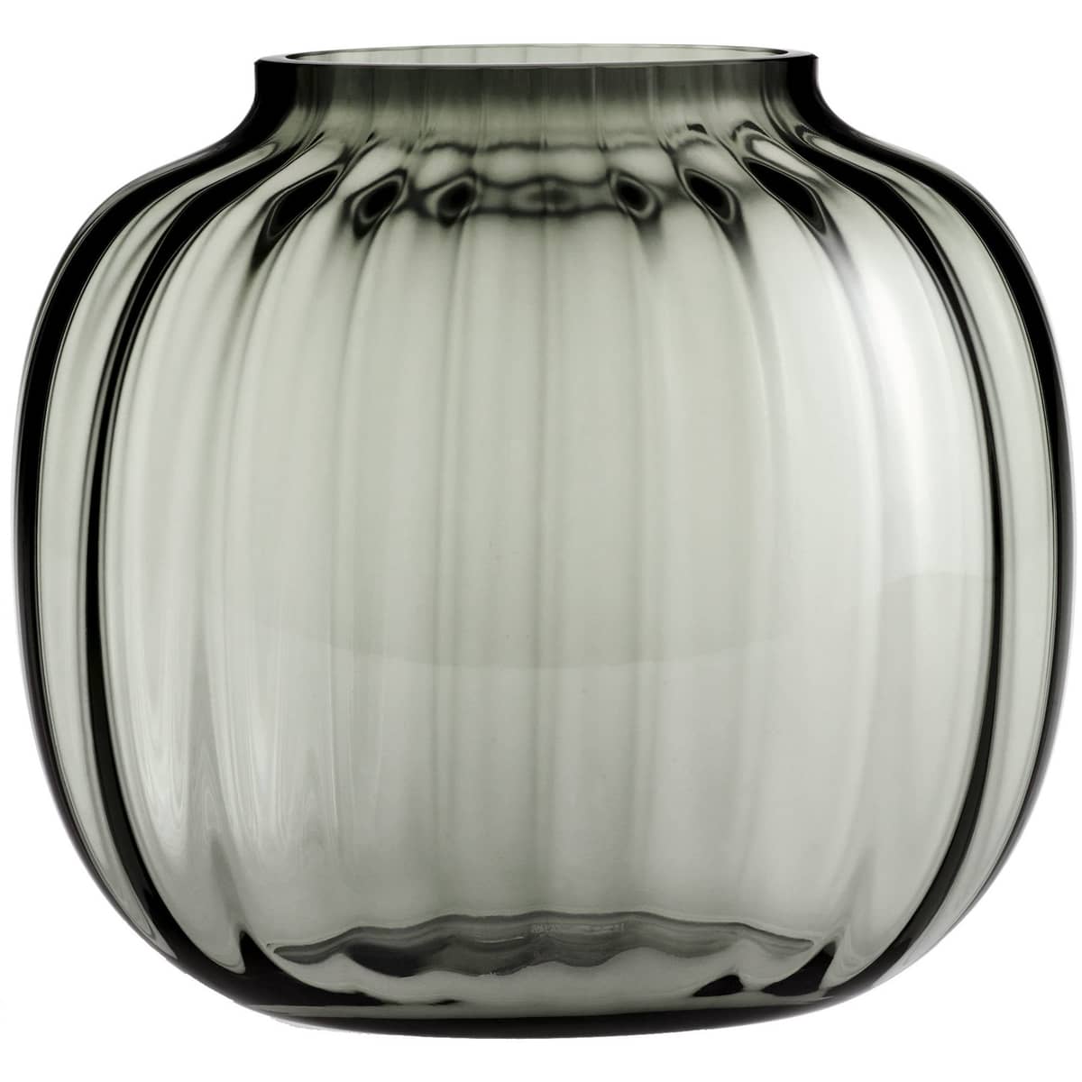 Primula Oval Vase 17,5 cm Smoke