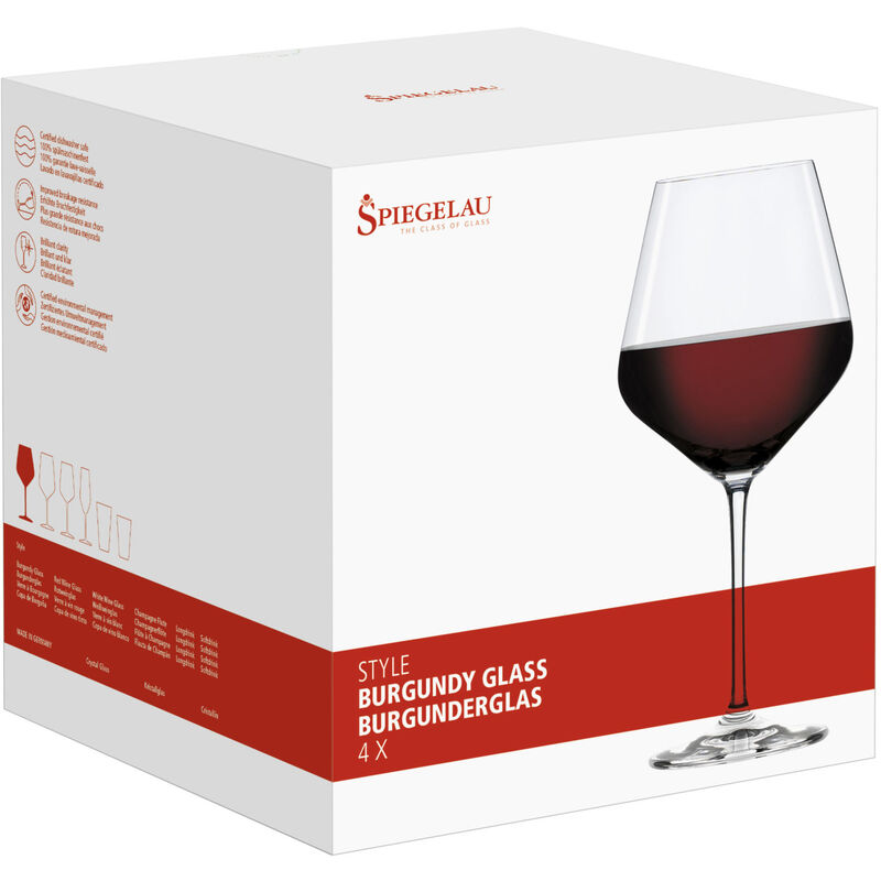 Style Burgundyglas 4-p