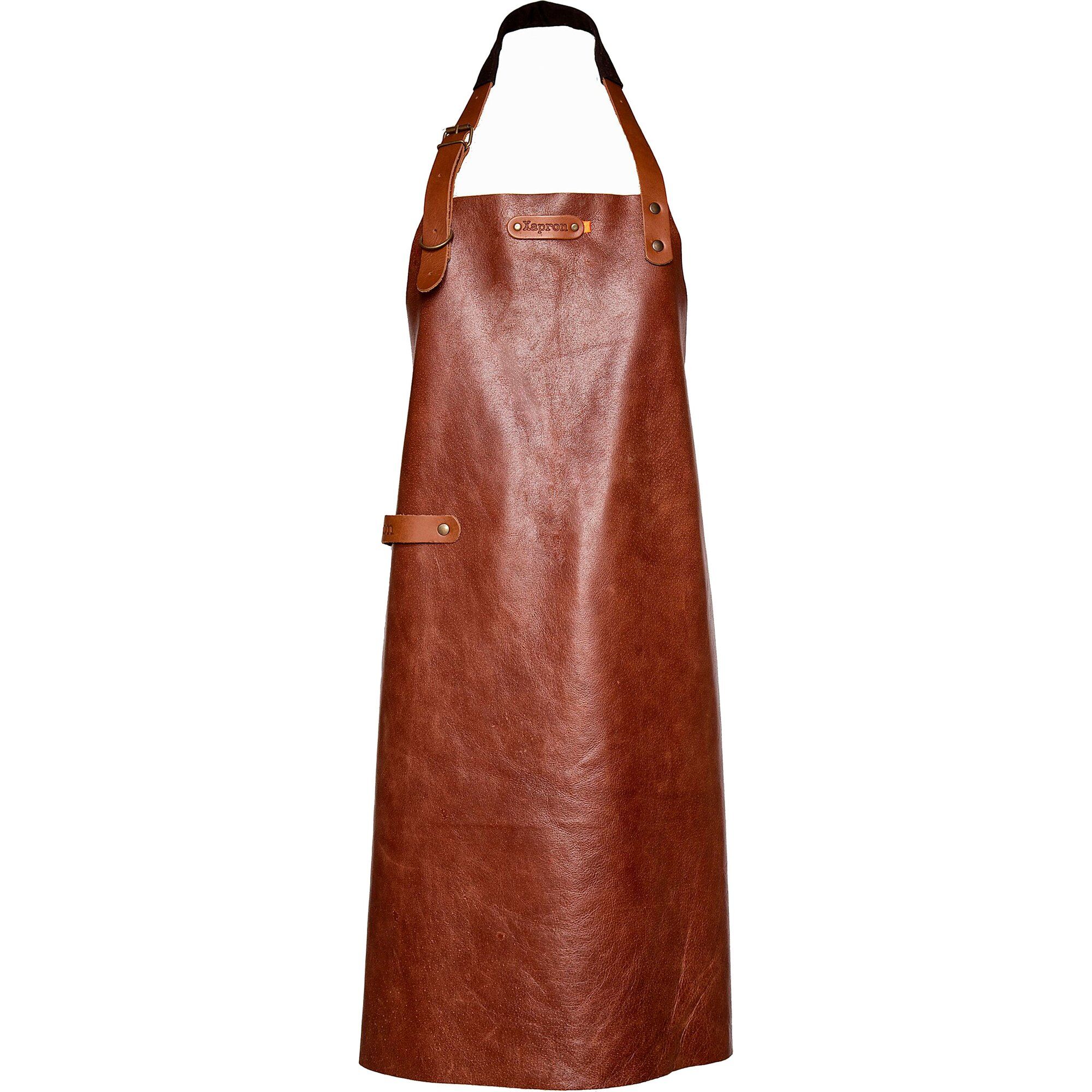 Xapron New York förkläde i cognac-brun, XL