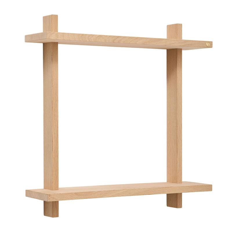 Treat hylle double large 50 × 12 cm, eik