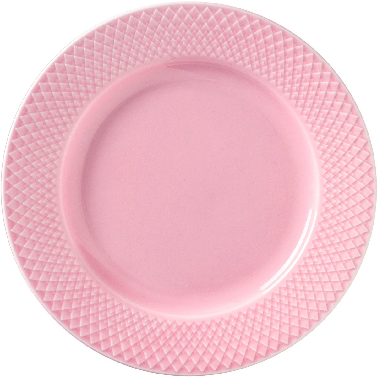 Rhombe frokosttallerken 21 cm Rosa