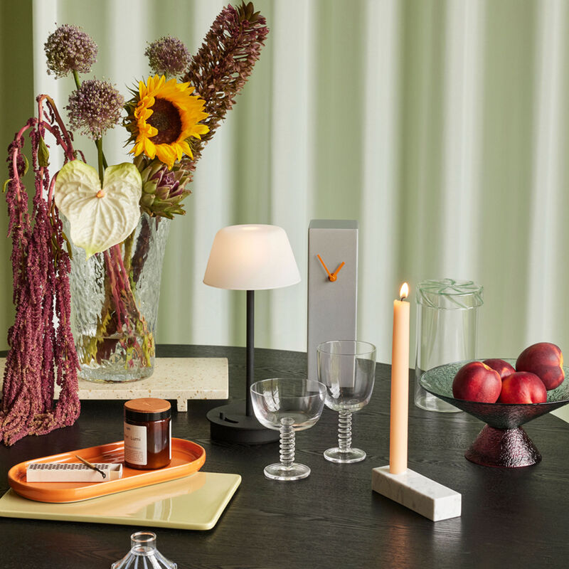 Hübsch Clink champagneglas, klar