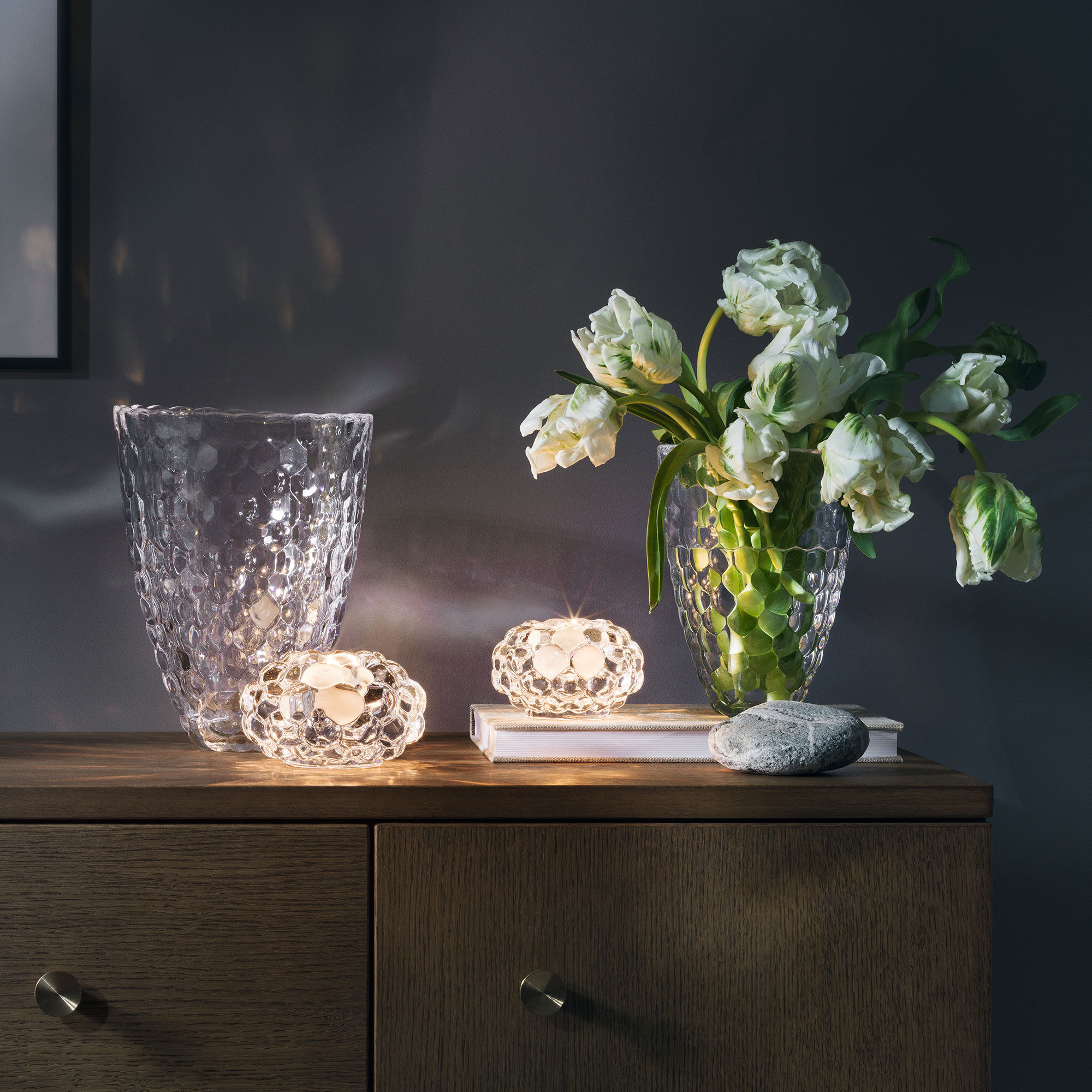 Hallon Ljuslykta 92 mm. klart