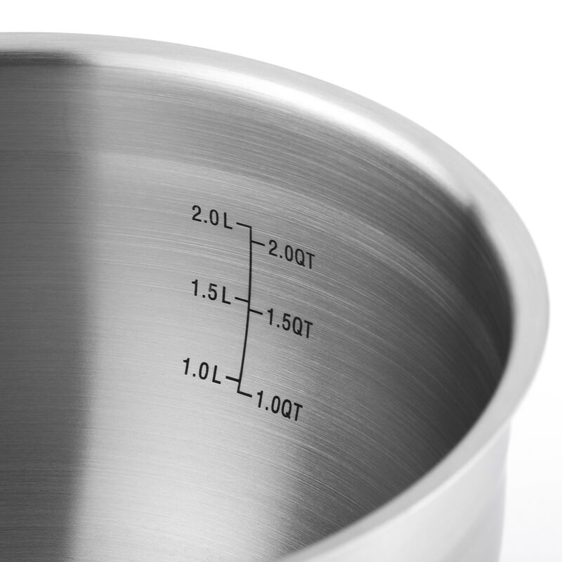 Boller i rustfritt stål, 3 stk