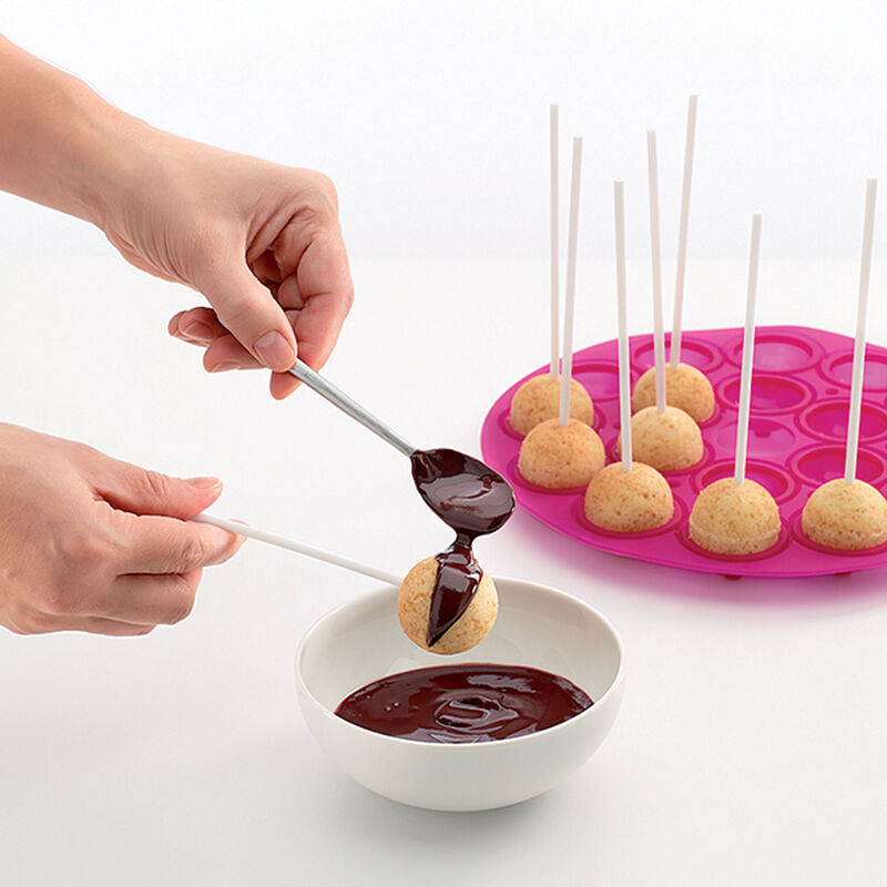Cake Pops-form i silikon, rosa
