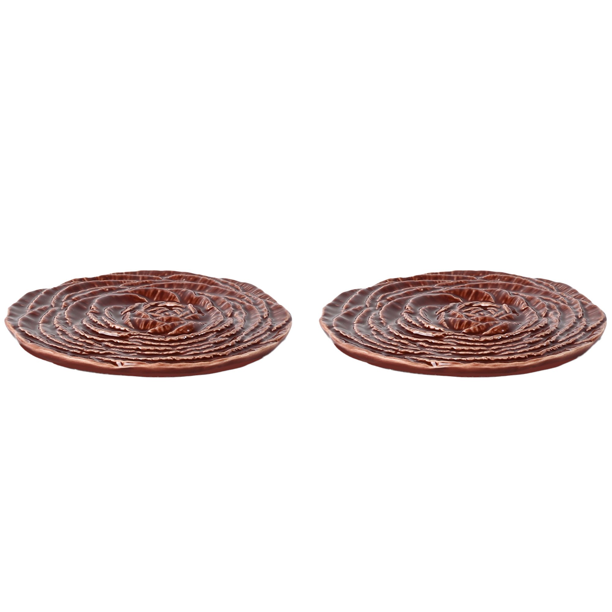 Produktfoto för Byon Veggie glasunderlägg Ø10 cm 2-pack Vinröd