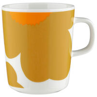 Marimekko Iso Unikko mugg 2,5 dl, vit/karamell/orange