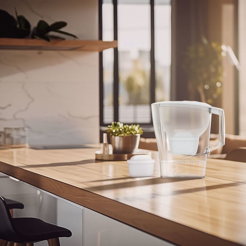 Aluna vannfilterkanne, hvit