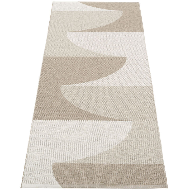 Pappelina Hill Tæppe 70x180 cm, dark linen/linen/fossil grey