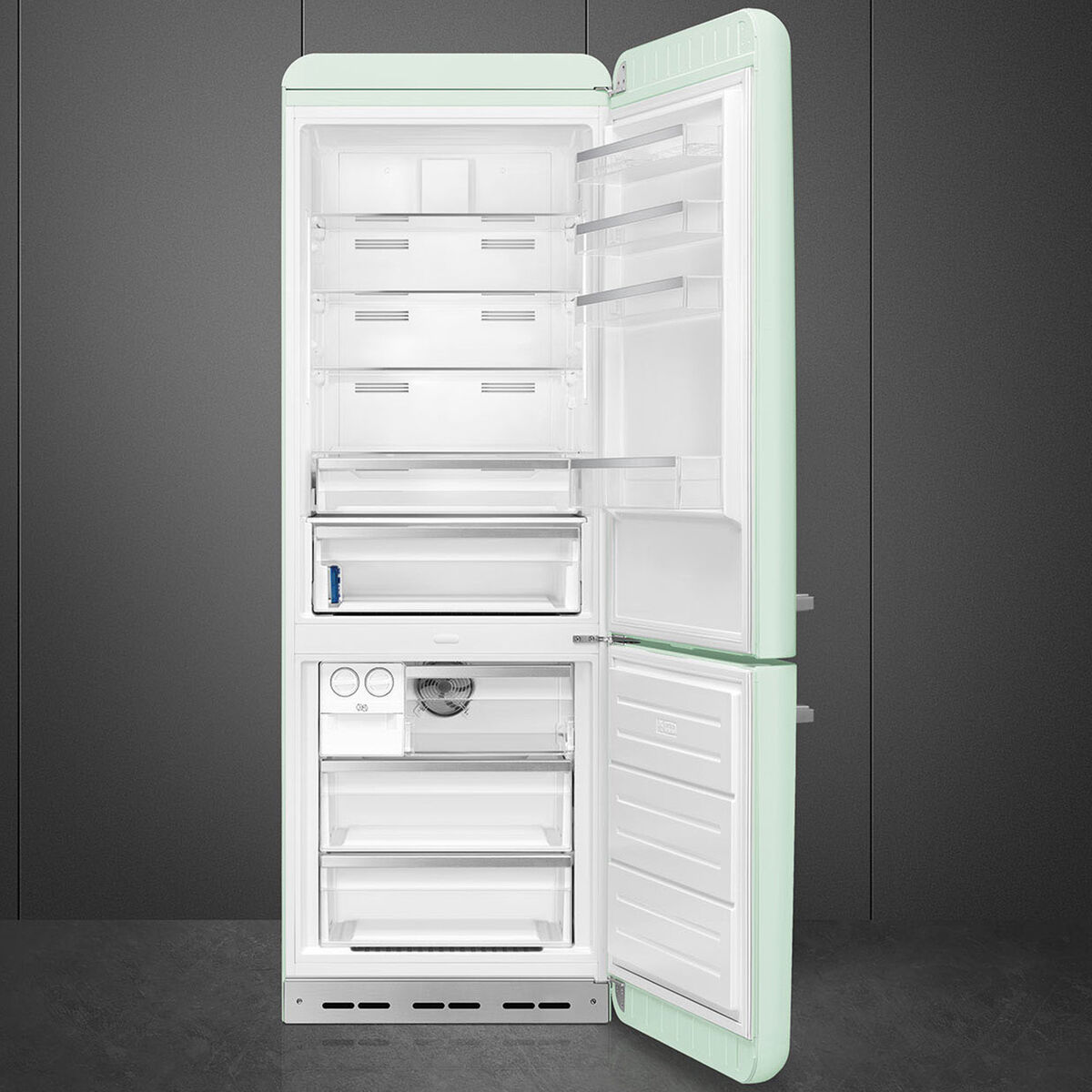 Smeg FAB38RPG6 högerhängd kyl/frys 70 cm, pastellgrön