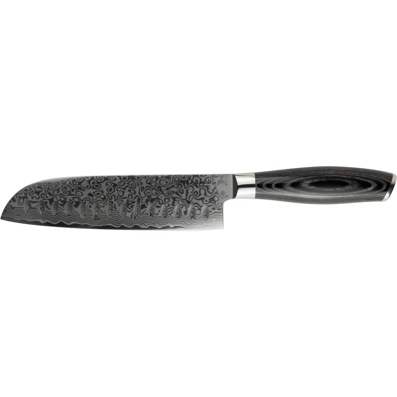 Svart Santokukniv Olivslipad, 18 cm