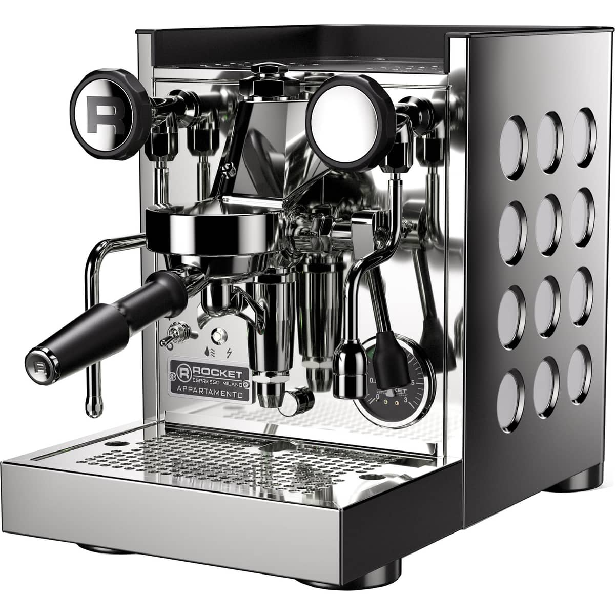 Appartamento TCA espressomaskine, krom/hvid